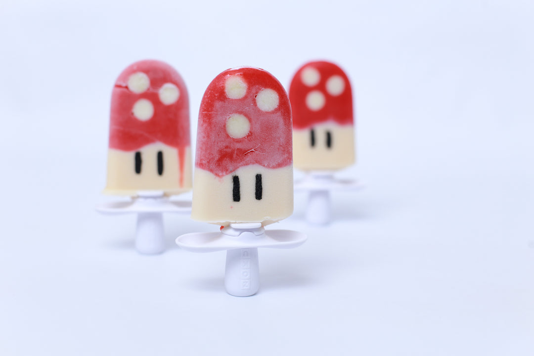 Super Mario Mushroom Popsicles
