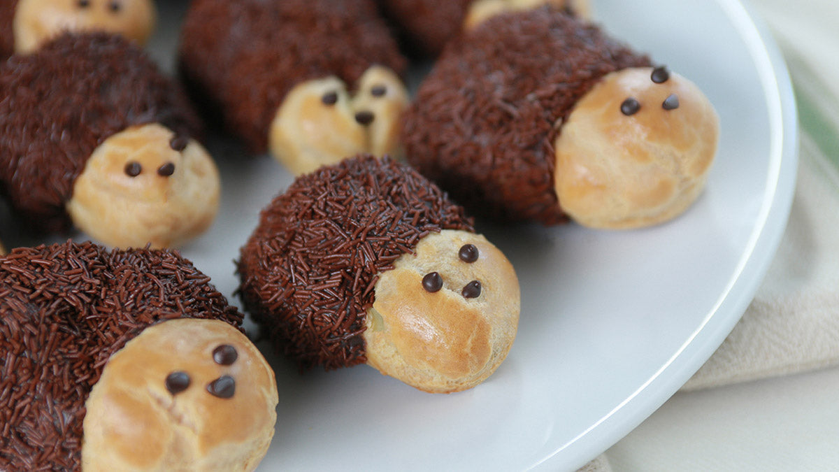 Hedgehog Cream Puffs | Nerdy Nummies | Rosanna Pansino
