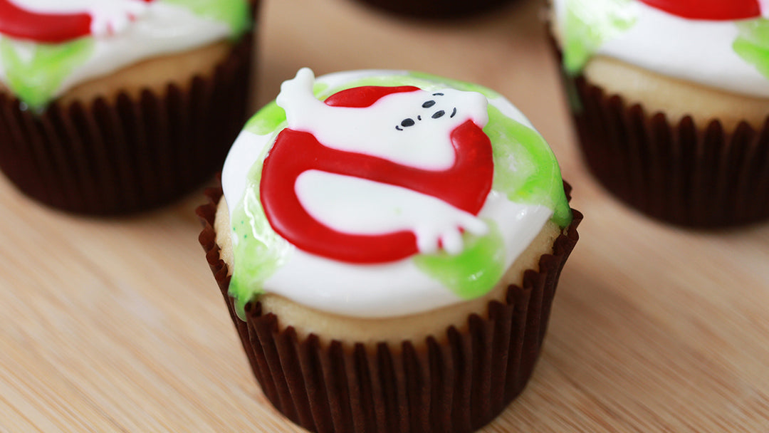 Ghostbusters Slime Cupcake