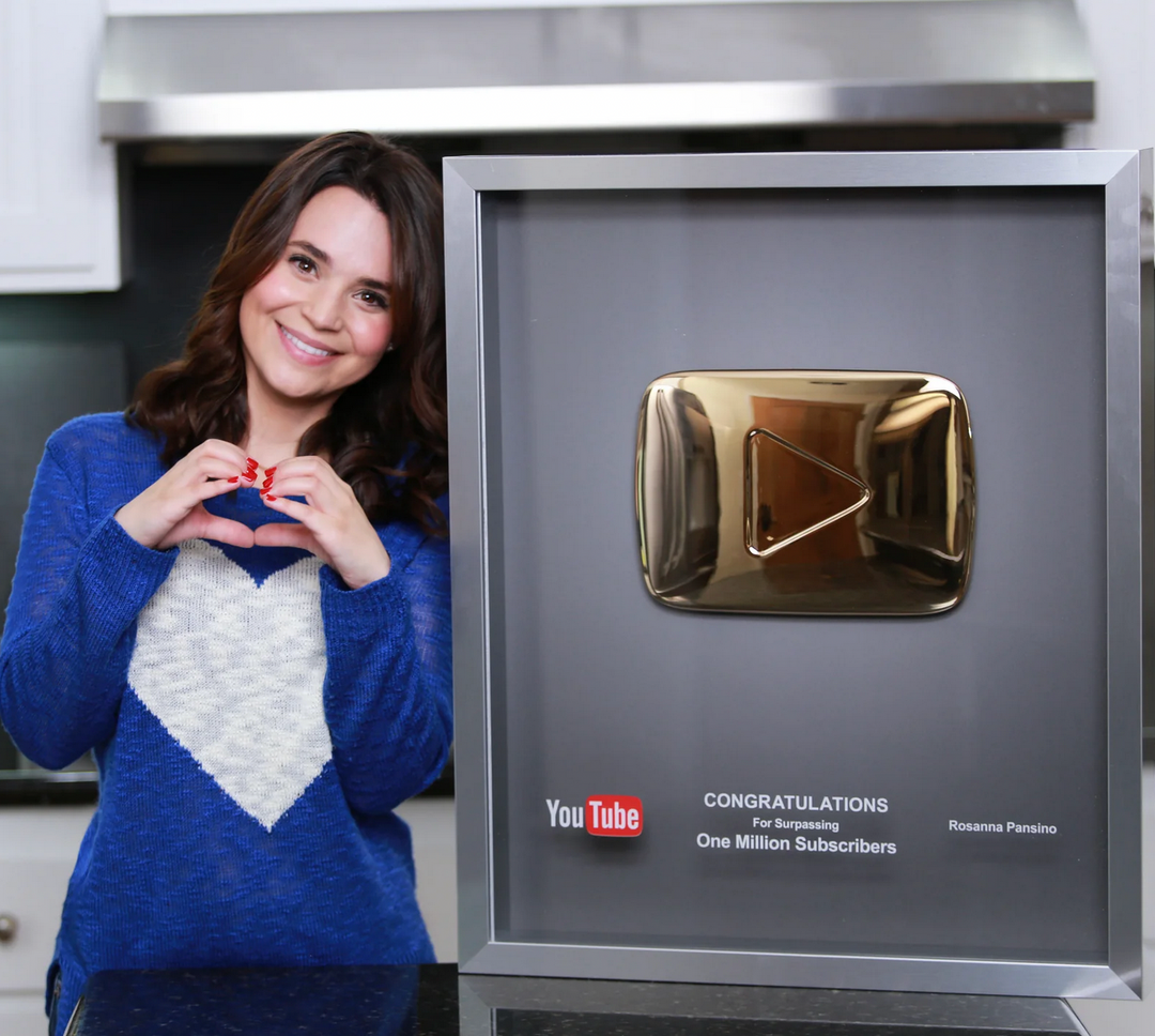 Rosanna Pansino Receives YouTube's Gold Creator Award for Reaching 1 Million Subscribers
