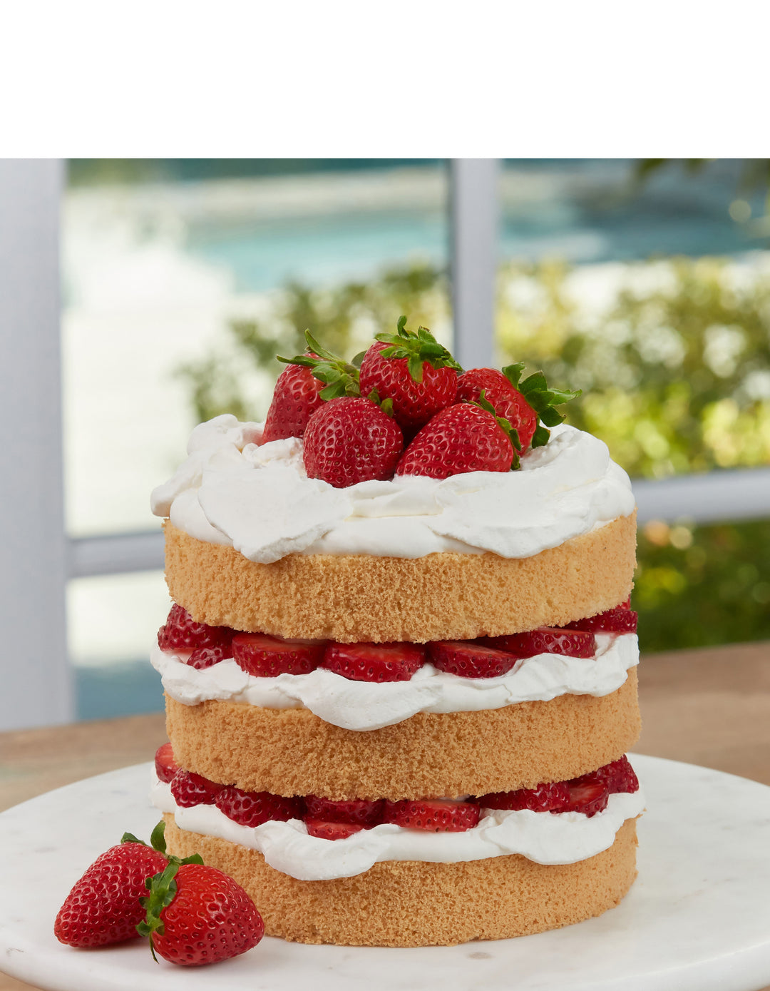 Strawberry Solstice Cake