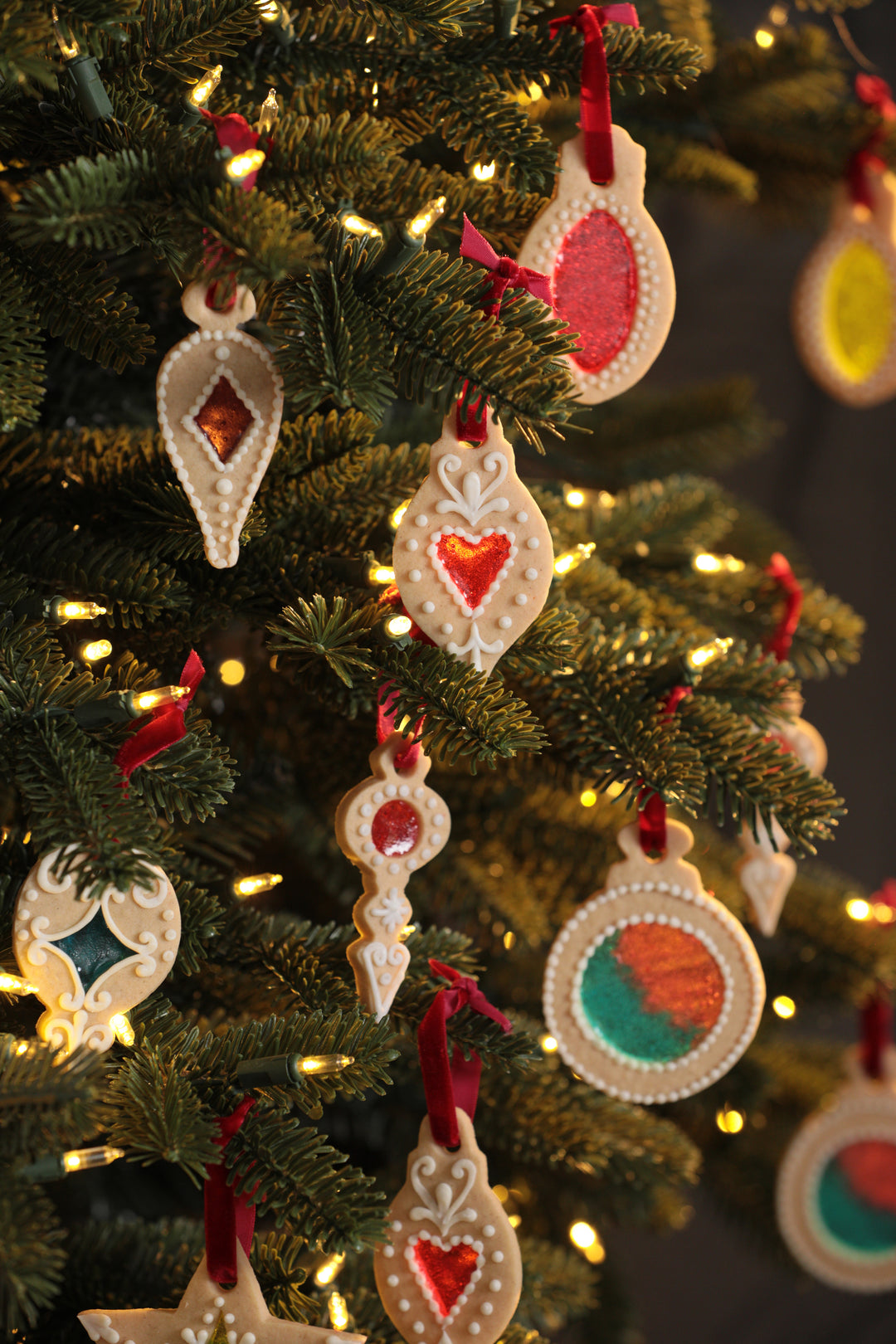 Stained Glass Ornament Cookies