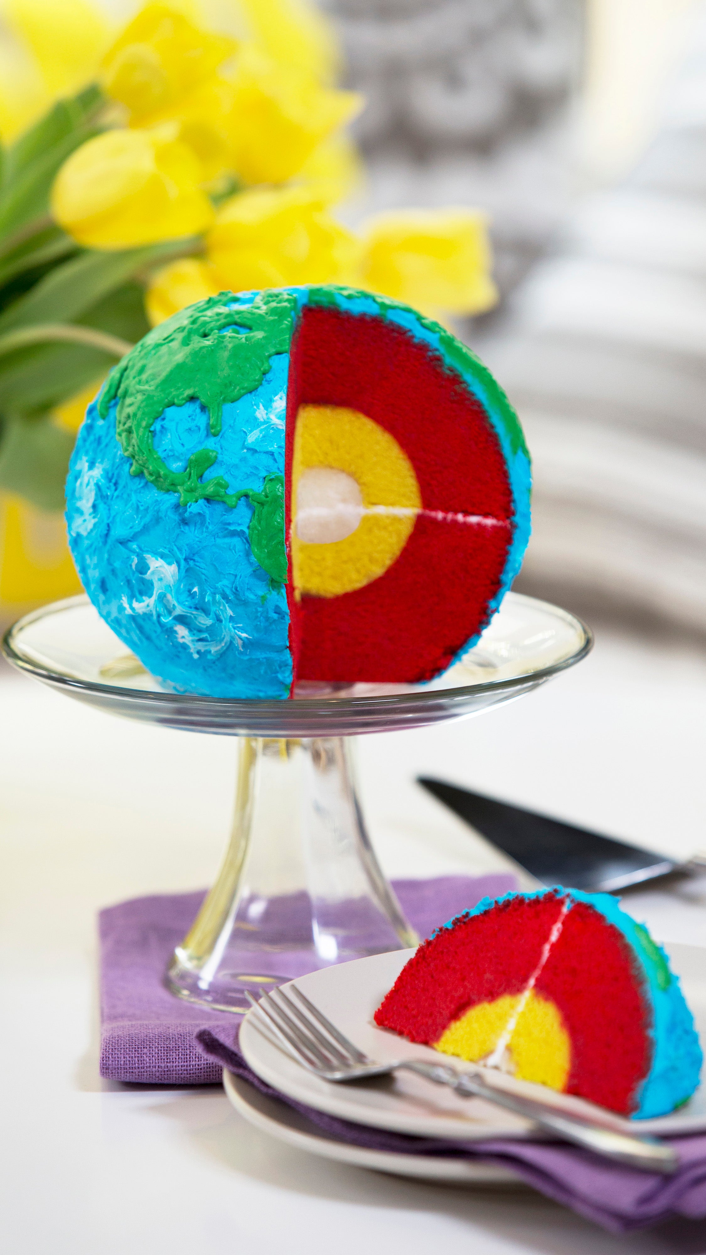 How To Make A Earth Cake