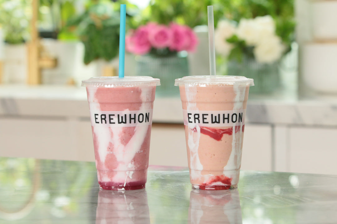 Homemade Hailey Beiber's Strawberry Glaze Erewhon Smoothie