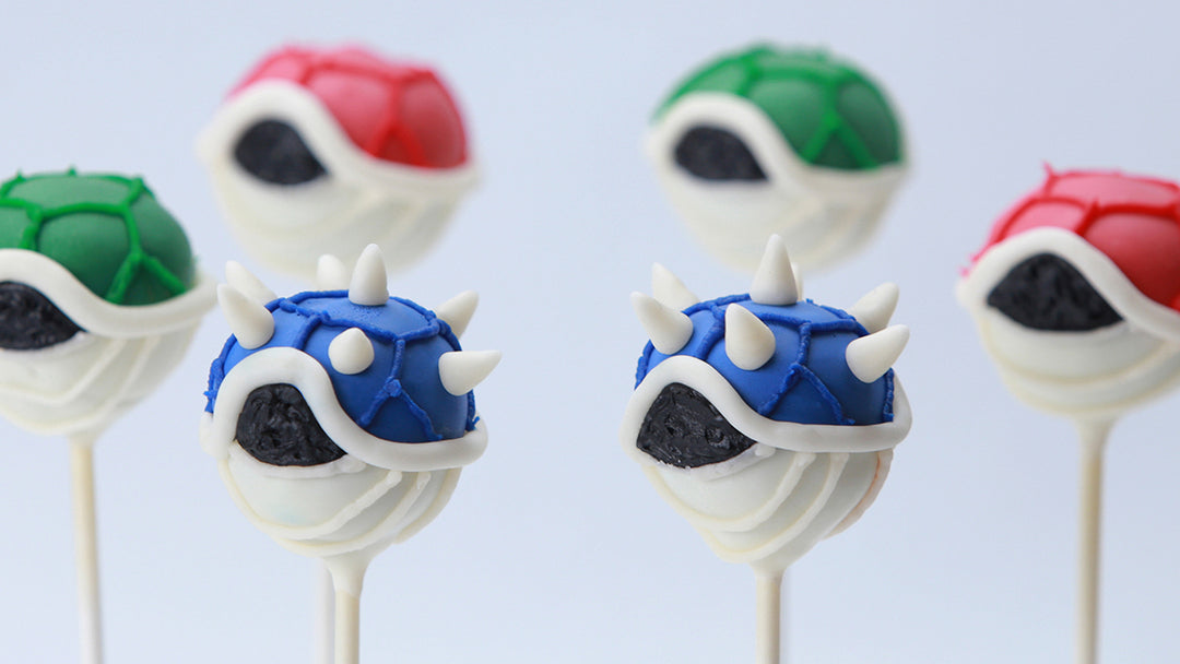 Mario Kart 8 Koopa Shell Cake Pops